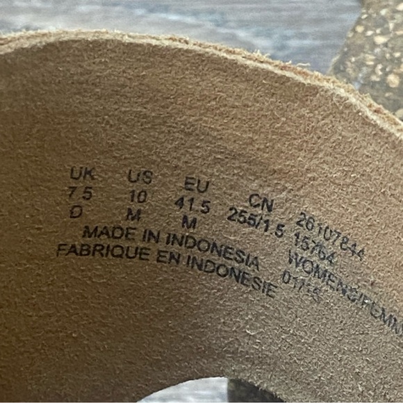 CLARKS ARTISIAN LADIES TERMIRA WEST LEATHER CAMEL THONG WEDGE SANDALS SIZE 10 - Picture 10 of 11